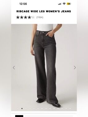 Levi's Ribcage Wide Leg Jeans NWT